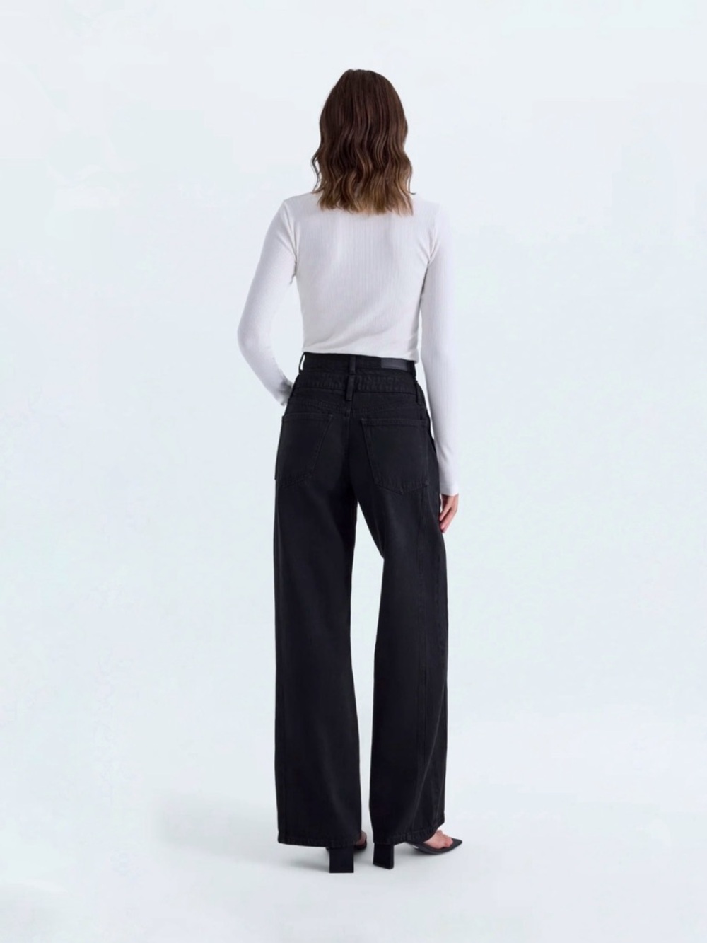 CALEB HIGH RISE STACKED WAIST JEAN - MIDNIGHT HOUR - Picture 2 of 7